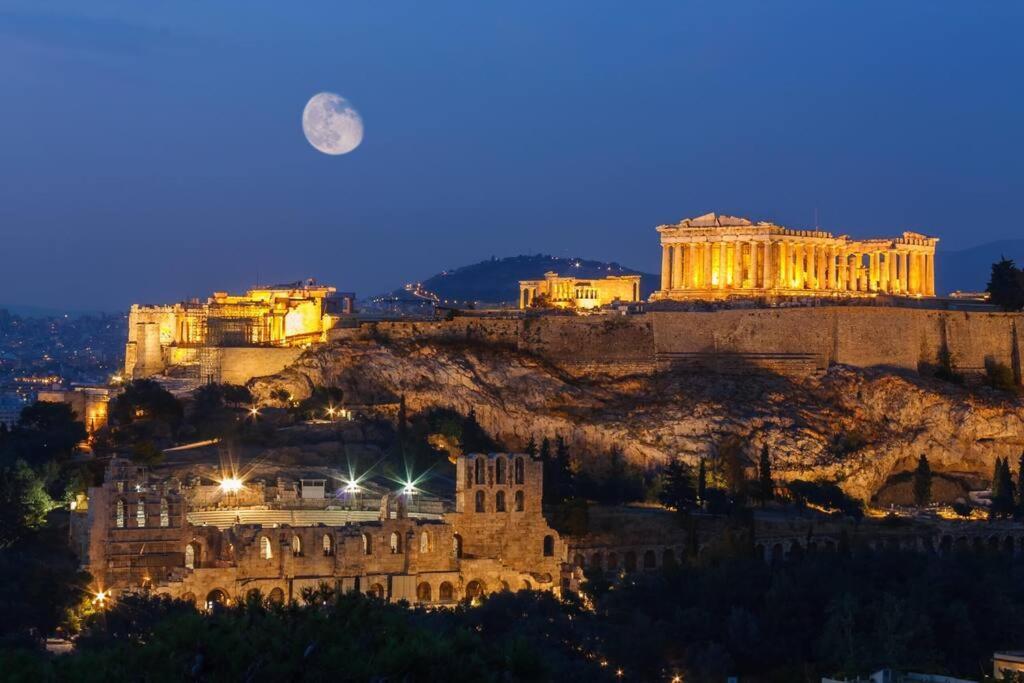 Boho Luxury 2 Bedroom Apartment, Acropolis Museum View アテネ エクステリア 写真